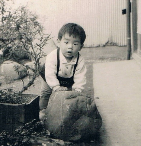 Picture of Professor Uchida at 1 year old
