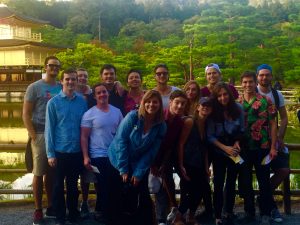 AIU students at the golden pavilion in Kyoto