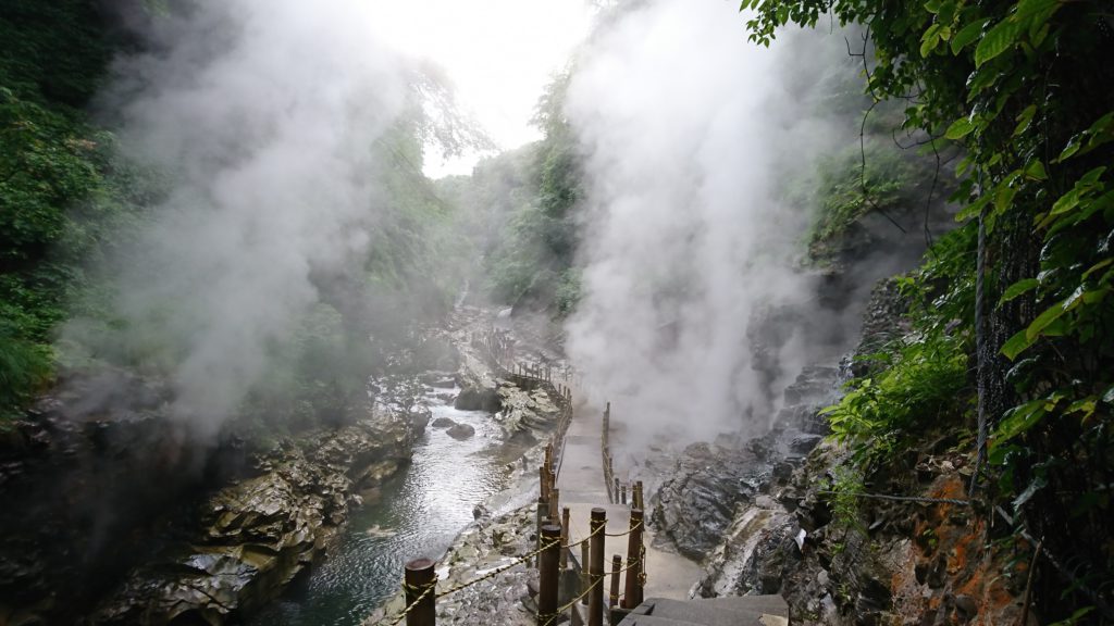 小安峡大噴湯の写真