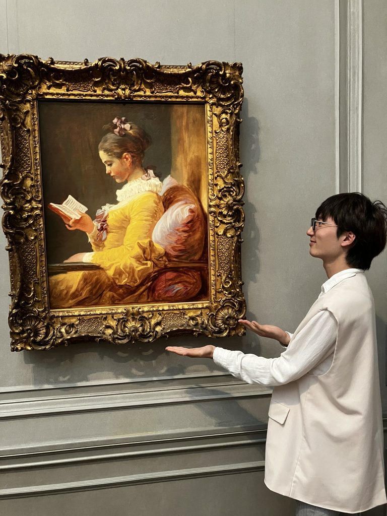 スミソニアン博物館に展示されている『読書する娘』の絵画