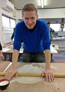 Tapio Hirsivaara University of Lapland rolling dough for soba noodles Akita International University Odate city
