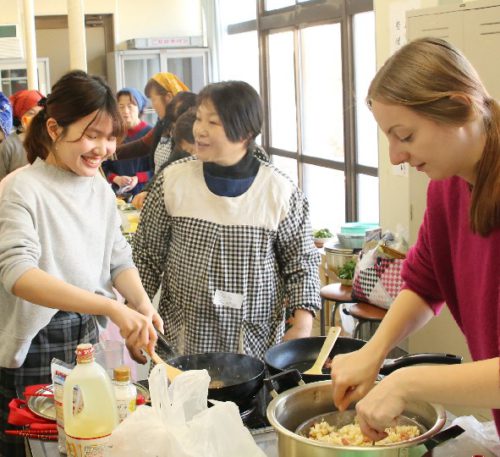 大潟村国際ふるさと料理交流会での写真